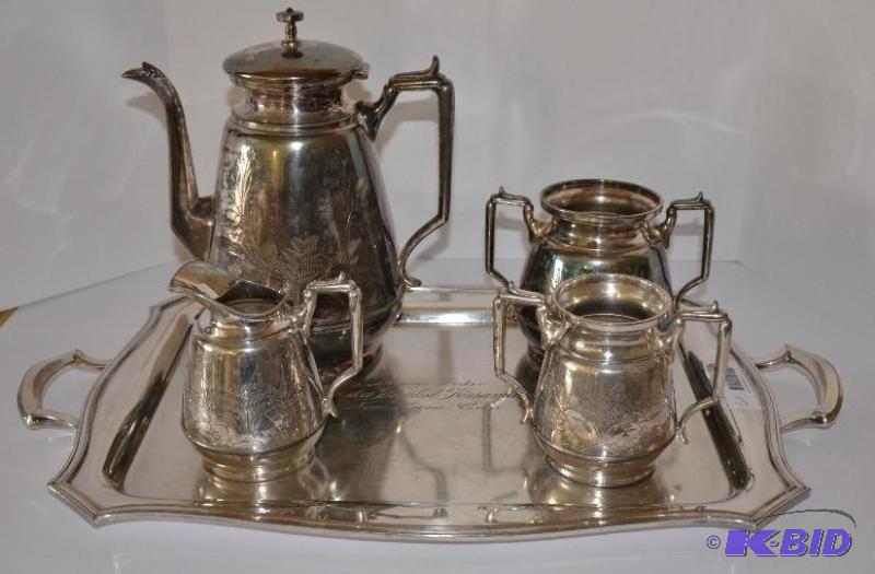 lot 156 image: Rogers & Smith &nbsptea set probably siv...