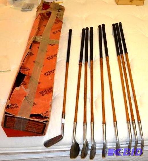 lot 165 image: Antique Wood shaft Billings Professional Golf...