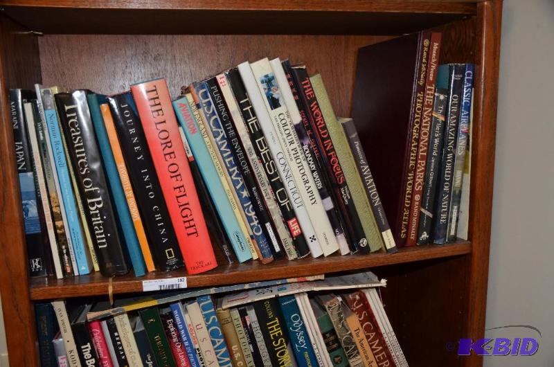 lot 182 image: All books on 1 shelf...