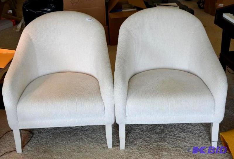 lot 22 image: 2 very nice retro 1950s chairs...