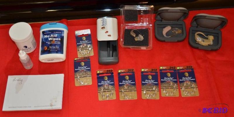 lot 225 image: Hearing aids, Avada batteries, some full and ...