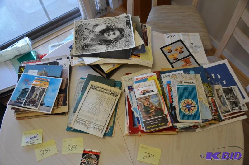 lot 239 image: Vintage maps, pictures, music, souvenirs, 196...