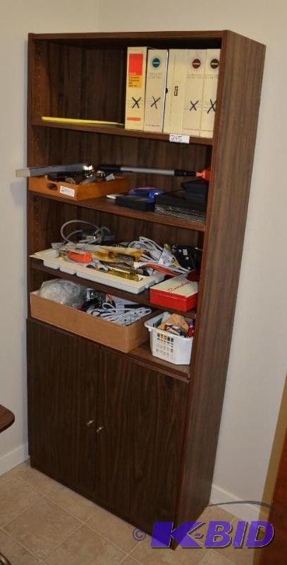 lot 245 image: cabinet 30x12x72"...