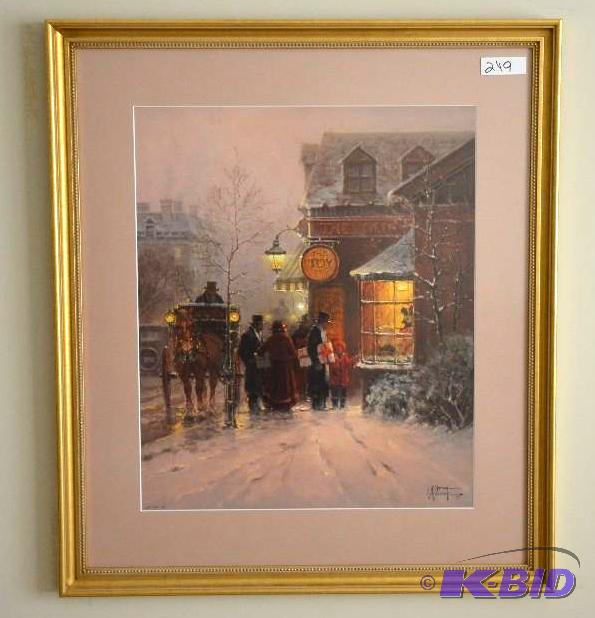 lot 249 image: Framed and matted limited edition by G. Harve...