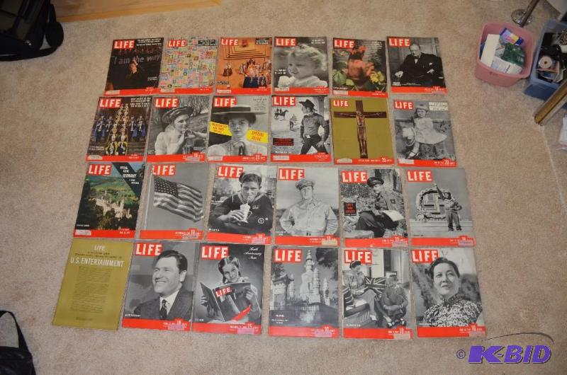 lot 253 image: 1930-1940s LIFE magazine collection may be s...