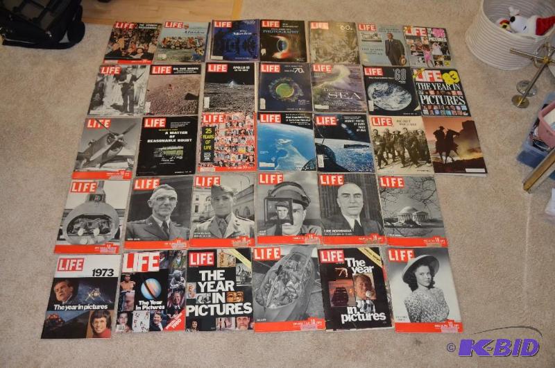 lot 254 image: 1930-1970s LIFE magazine collection may be s...
