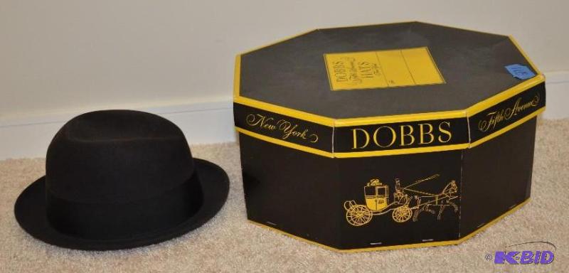 lot 271 image: Dobbs of Fifth Avenue bowler hat in box...