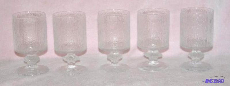 lot 288 image: 5 Iittala Kekkerit Glass By Timo Sarpaneva ma...