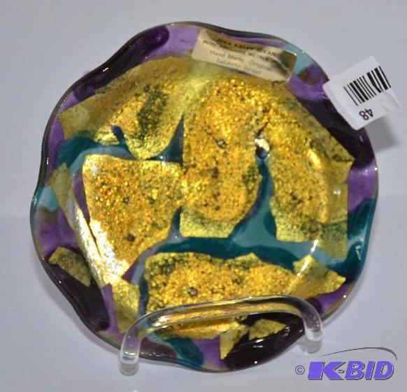 lot 48 image: Handmade original Riva Kalev Sivan Plate. Pur...