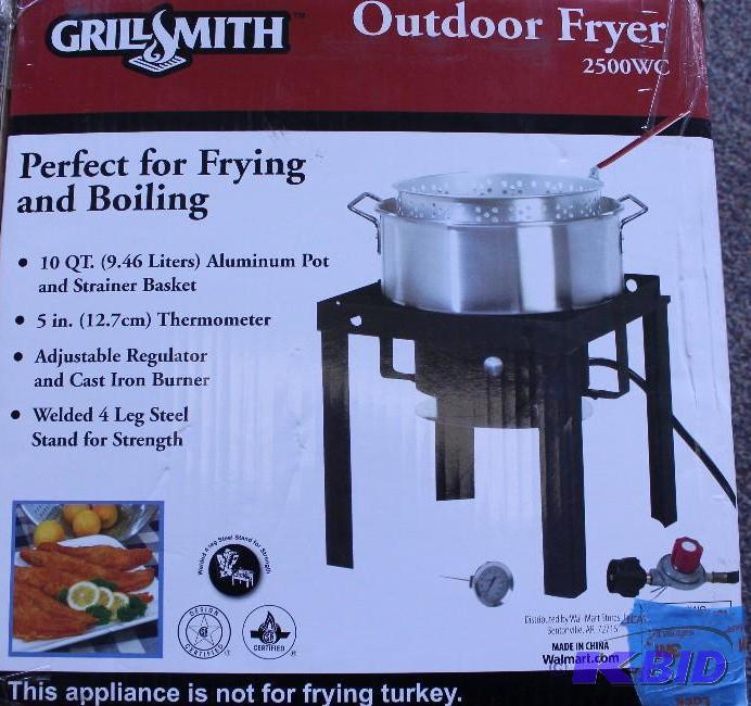 GrillSmith fryer, damaged, Customer return