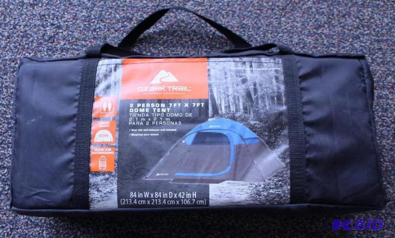Ozark trails tent, inspected, seems complete, customer return