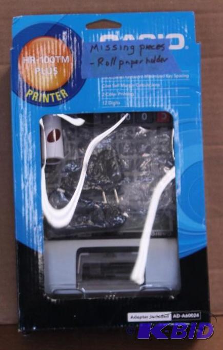 Casio printing calculator, tested, customer return,missing pieces