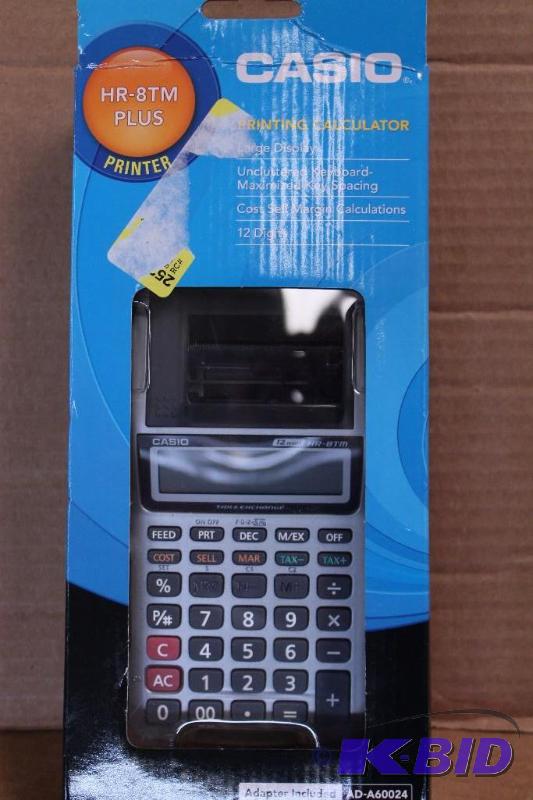 Casio printing calculator, tested, customer return