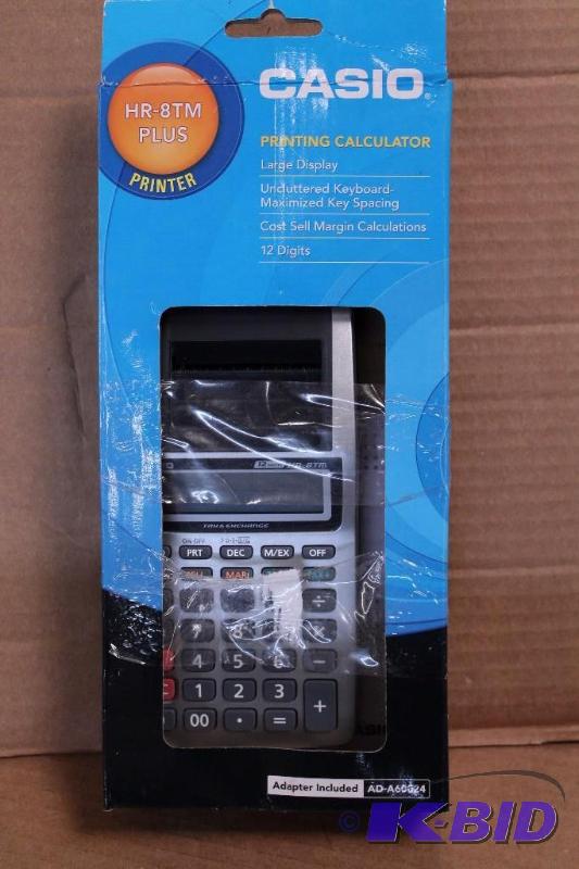 Casio printing calculator, tested, customer return