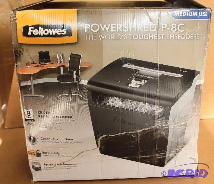 Fellowes shredder, tested, customer return