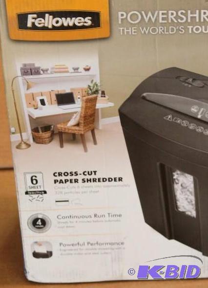 Fellowes shredder, tested, customer return