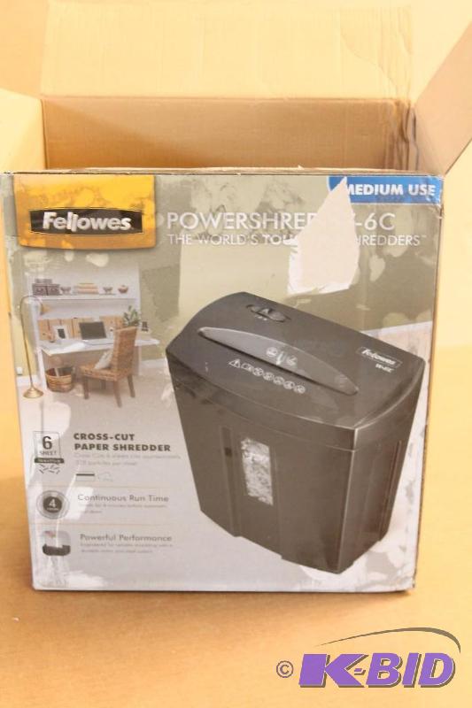 Fellowes shredder, tested, customer return