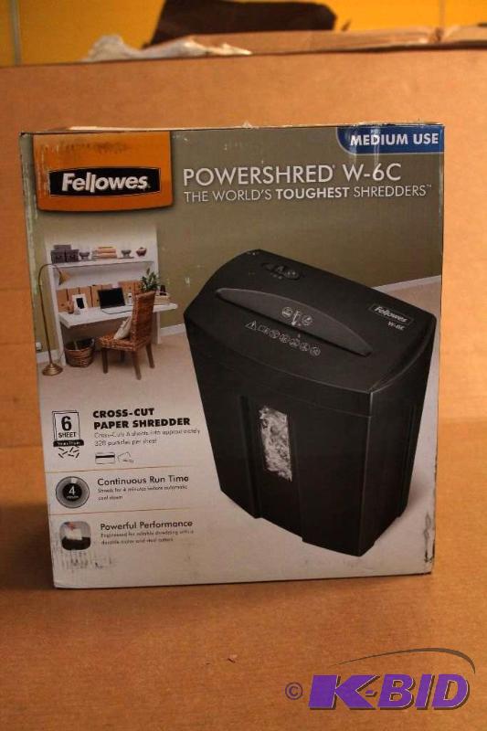 Fellowes shredder, tested, customer return