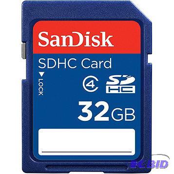 lot 25 image: New SanDisk 32GB SDHC Memory Card MSRP $59.99...