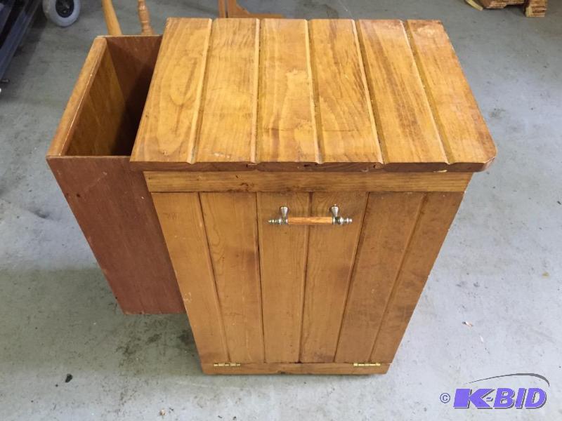 lot 41 image: Wood Garbage Bin