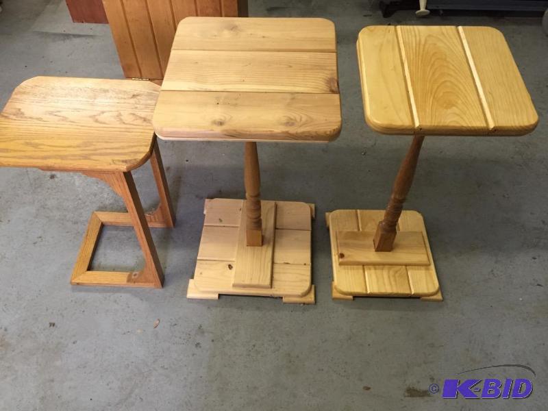 lot 42 image: Hand Made Wooden Tables
