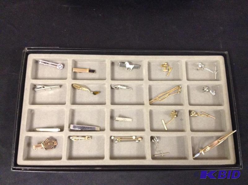 Collection of Vintage Tie Tacks and Tie Bars