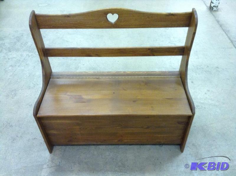Wooden Storage Bench Seat