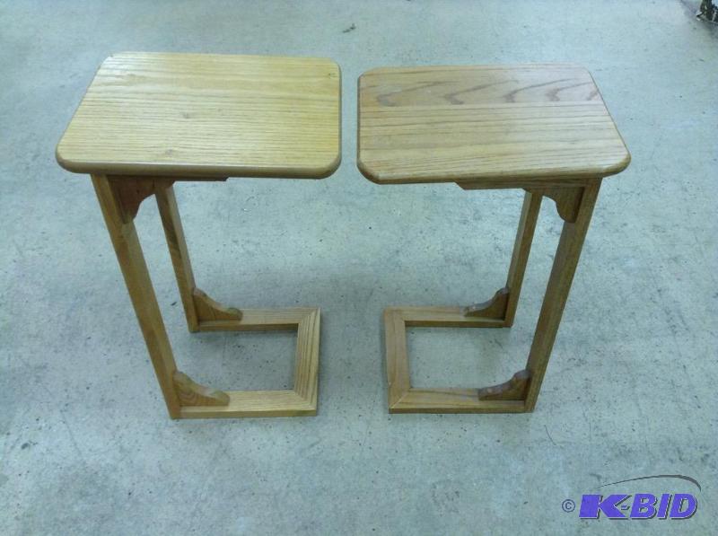 Two Wooden Sofa Tables