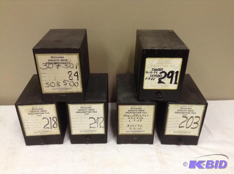 Metal Prescription File Boxes