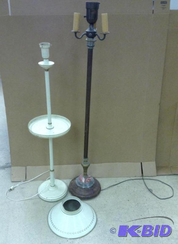 2 Vintage Floor Lamps