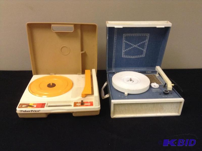 2 Vintage Record Players