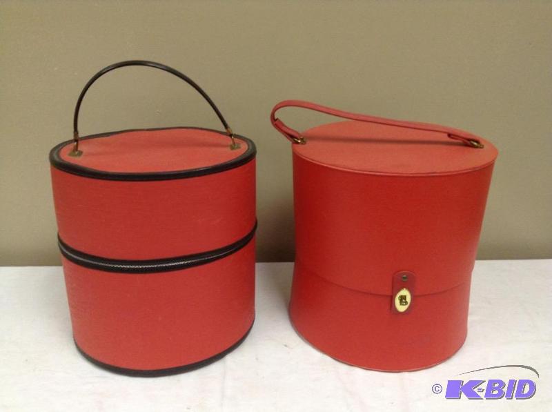 2 Vintage Hat Boxes