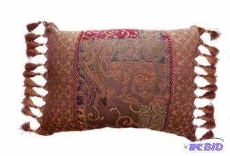 lot 25 image: Croscill Classics Catalina Red Oblong Decorative Pillow