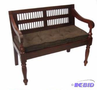 lot 32 image: Twillo Bench Cushion Chocolate.  Bench not included