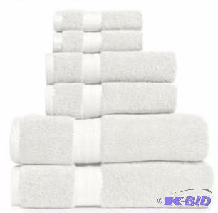 lot 34 image: Royal Velvet JCPenny 2 White Bath Towels.