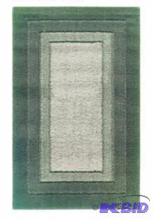 lot 58 image: McKenzie Washable Rectangular Rug.  Shades of Greens.   Appears New Package open.  Size 20 x 34