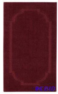 lot 59 image: Imperial Washable Rectangular Rug.    Burgundy.  Appears unused. No Packaging.  Size 21 x 34