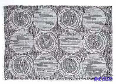 lot 60 image: Avanti Galaxy Decorative Bath Rug.  Silver, Black and Grays.  Appears New With Tags.  Size 20 x 30