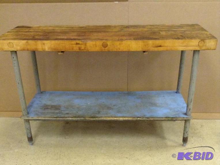 Butcher Block Work Table
