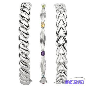 New&nbspSilvertone 3-Pc. Bracelet Set - MSRP...
