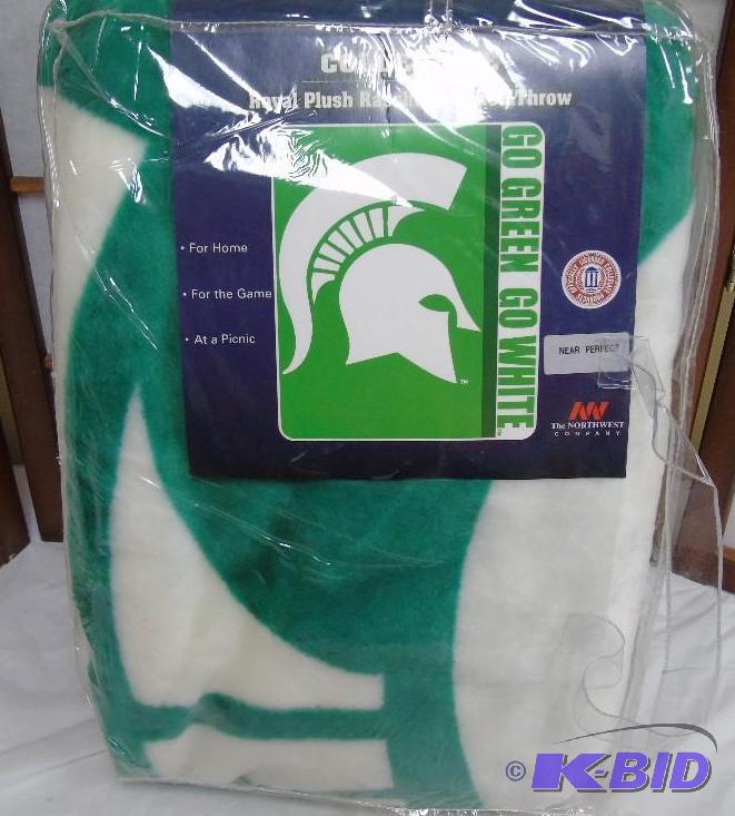 NEW &quotMichigan State&quot Royal Plush Ra...