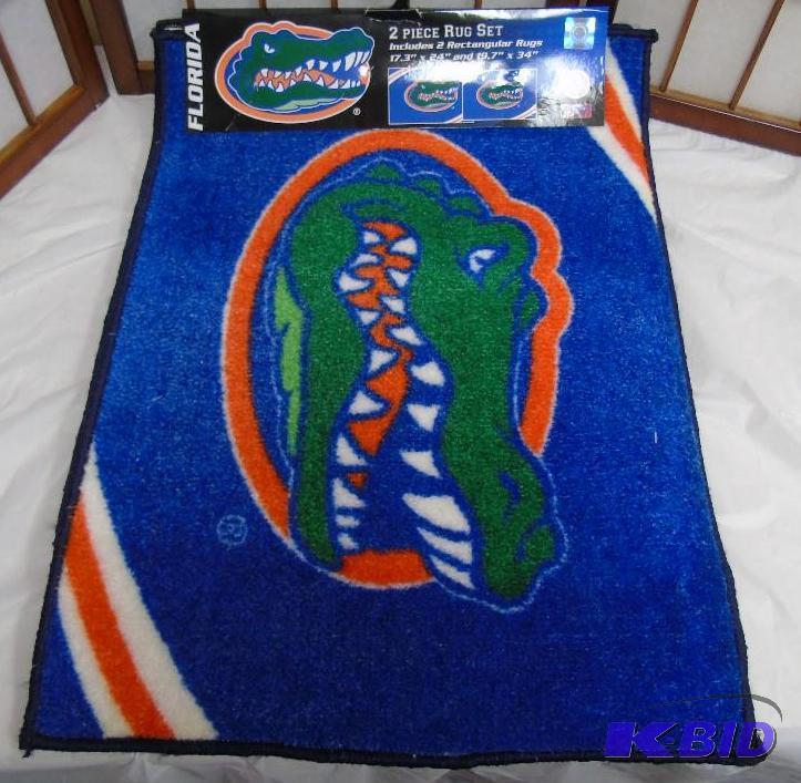 NEW &quotFlorida Gators&quot 2 piece rug se...