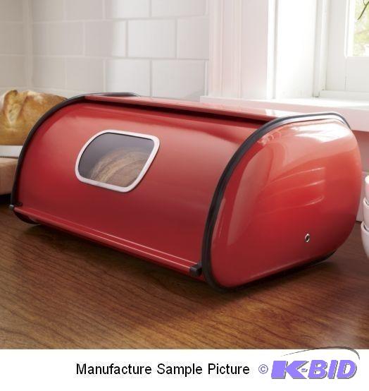 lot 125 image: Ginnys Brand Red Bread Box - Our sleek bread...