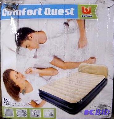 lot 142 image: Bestway Comfort Quest Air Bed - Has headboard...
