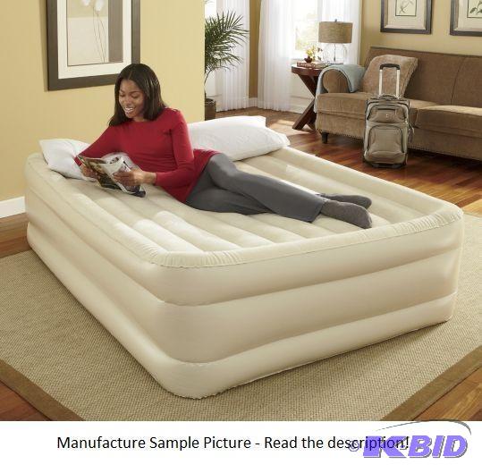 lot 145 image: Cream Color Air Mattress - Full Size - Air be...