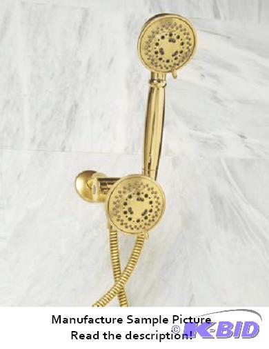 lot 172 image: Gold Dual Hand Held Shower Attachment - ...