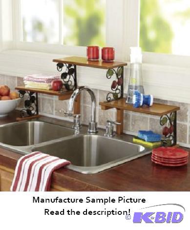 lot 175 image: 2-Tier Apple Sink Shelf  - Takes your work sp...