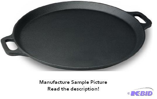 lot 178 image: Cast Iron Pizza PanRound Griddle - 14" ...