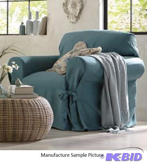 lot 25 image: Harmony Chair Slipcover - Teal - We take out ...