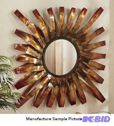 lot 31 image: Sunset Mirror - 29.5" x 29.5" - A u...